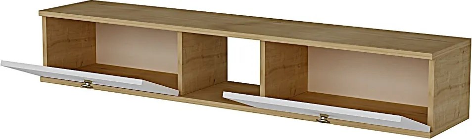 Zuzu TV-állvány, zafír tölgy-fehér, 150 cm