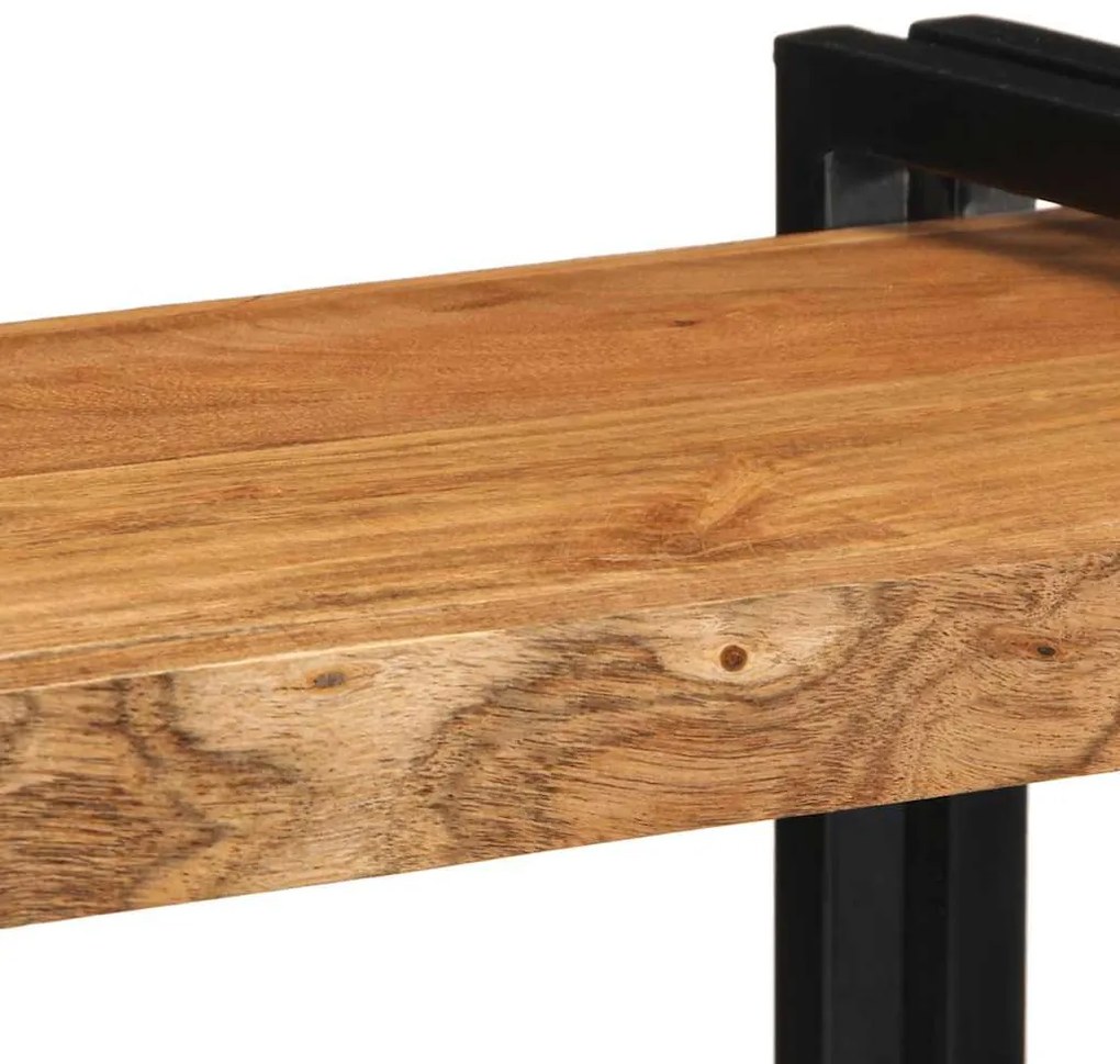 fali polc 70x33x35 cm tömör fa akácfa