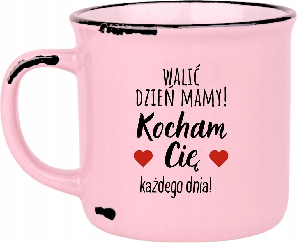 Bögre Rózsaszín Retro Ajándék Vicces Anyák Napja Dörömbölés Anyák Napja