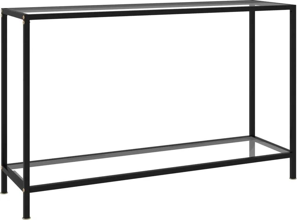 vidaXL átlátszó edzett üveg tálalóasztal 120 x 35 x 75 cm