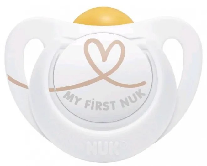 NUK Star baba cumi latex 0–6 h, szívet