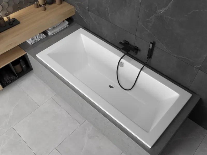 Mexen Cube téglalap alakú kád 170 x 75 cm, fehér - 55051707500