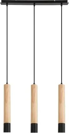 Rabalux braulia beltéri függeszték 3xgu10 ip20 bükk fekete