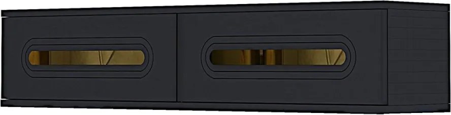 Rany komód, antracit-arany, 120 cm – TR555CHM1624