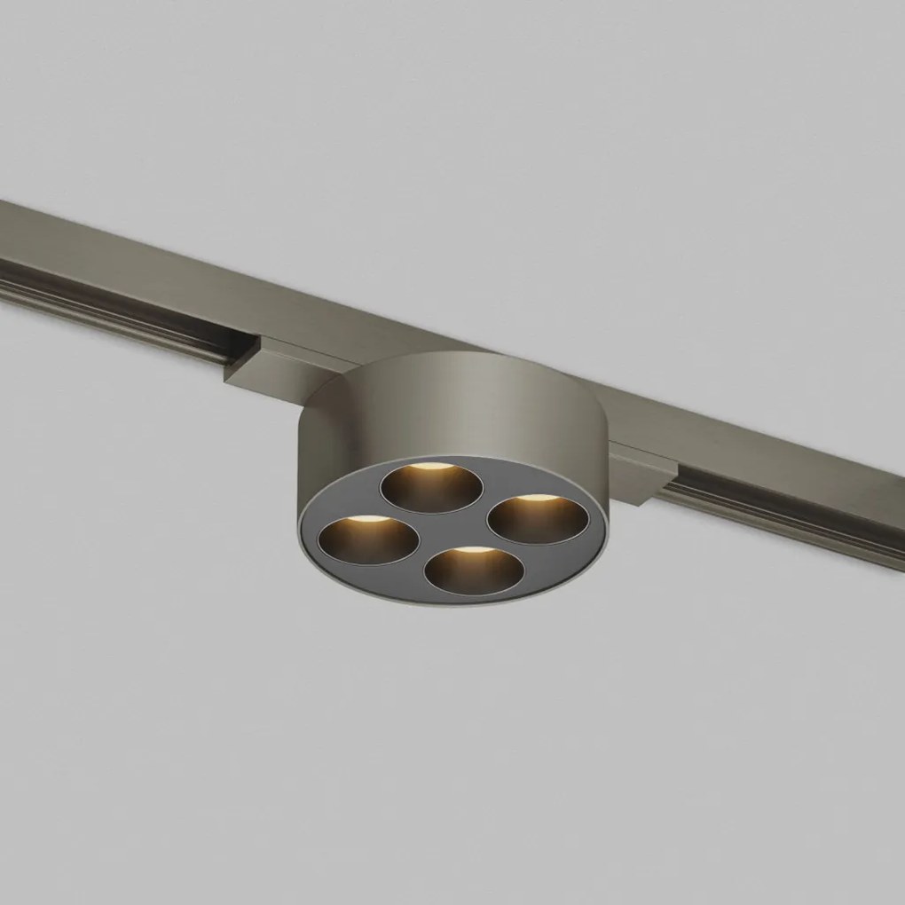 DK/EU-5772-DN Shine Track light, GRILL 3000 series, D74*H28, LED, 48V DC, 6W, RA≥90, 3000K, IP20, dark nickel color, aluminum — DK/EU-5772-DN