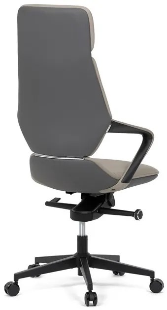 Szürke Ekobőr Irodai Főnöki Szék, Hinta Mechanikával. GREY – KA-T8426
