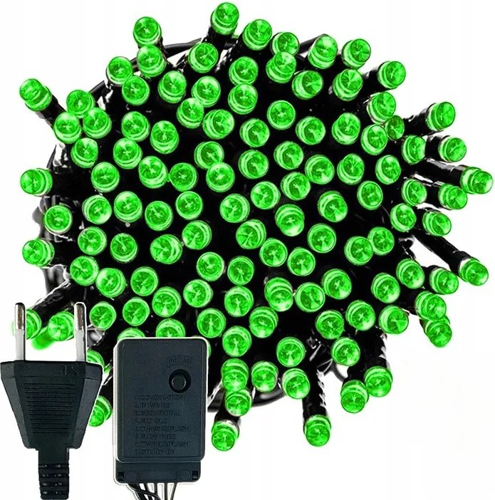Karácsonyi Lámpák Zöld 100 Led 8,5m Karácsonyi Láncok