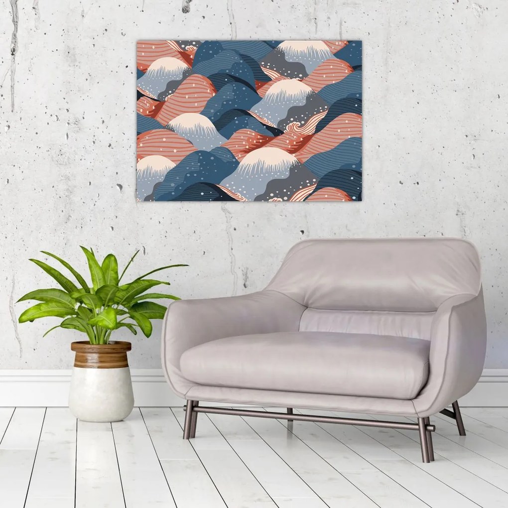 Kép - Japán hullámok (70x50 cm)