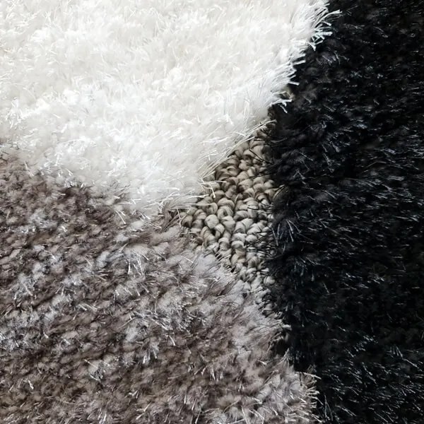 Baker prémium shaggy szőnyeg hosszú szálú fekete szürke
