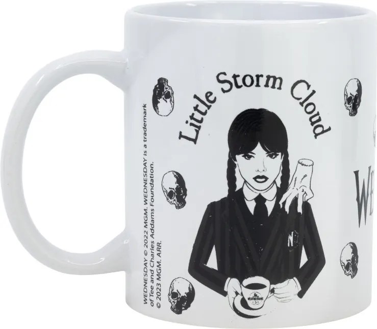 Wednesday Nevermore porcelán bögre 325 ml (11 oz) Díszdobozban