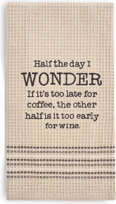 Konyhai törlőkendő Frolee konyhai törlőkendő gofri felirat hímzett vicces