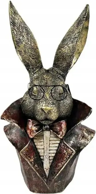 Zając félalak műanyag figura 16x11x30cm Dekorpap