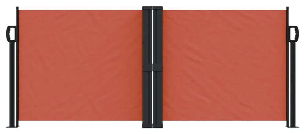 terrakotta behúzható oldalsó napellenző 100 x 1000 cm
