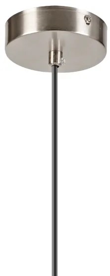 Csillár zsinóron ROLLO 1xE14/5W/230V matt króm/füstös