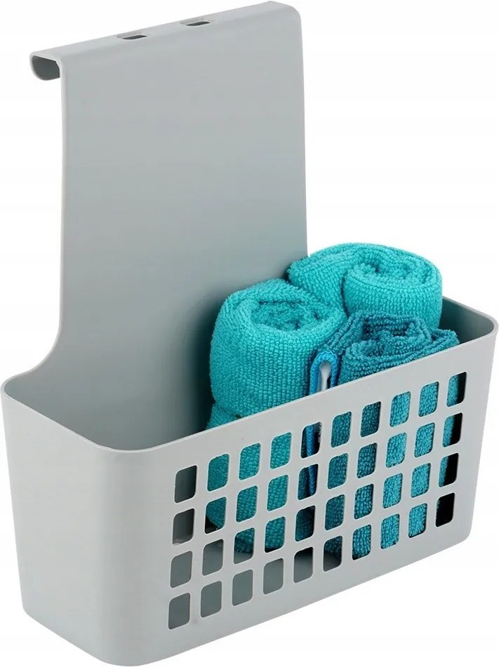 Akasztós Kosár Szekrény Ajtóra Fürdőszoba Rendszerező Konyha Műanyag
