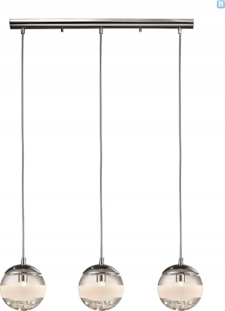 Függő lámpa matt csíkkal a gömb alakú lámpabúra közepén Dream étkező