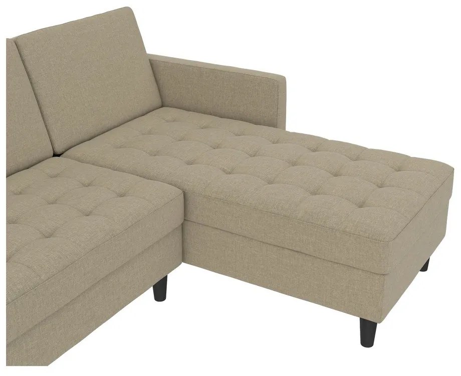 Bézs kinyitható sarokkanapé Presley – Støraa