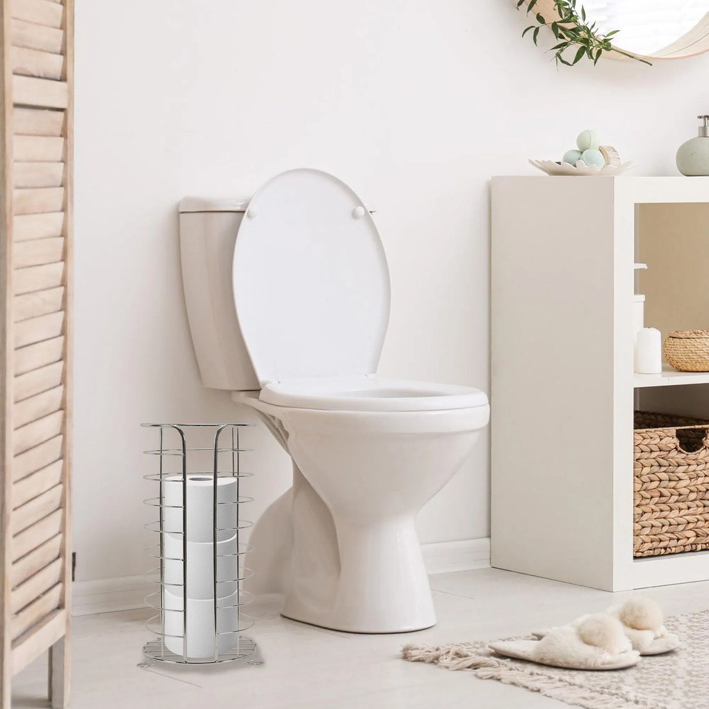 Álló WC papír tartó Chrome 322743B