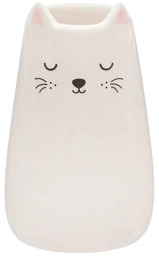 Krémszínű dolomit váza (magasság 10,5 cm) Cat – Sass & Belle