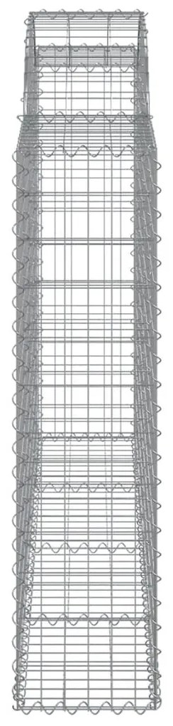 18 db íves horganyzott vas gabion kosár 200x30x120/140 cm