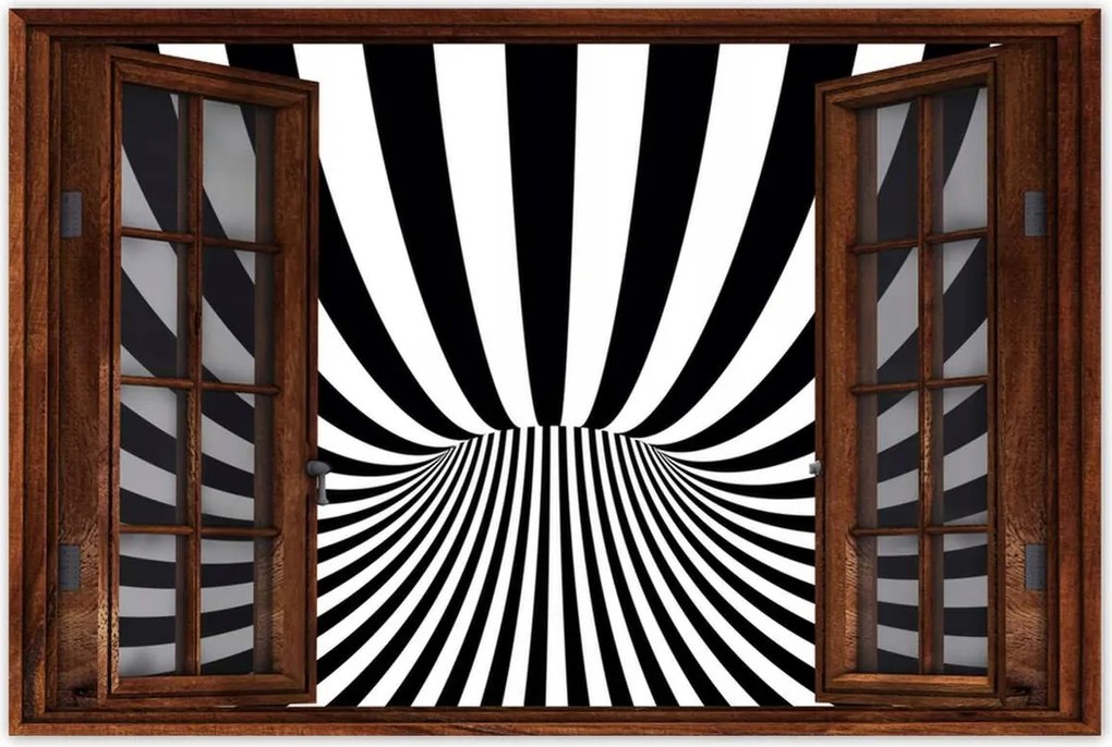 Poszterek 120x80 Absztrakt fekete-fehér