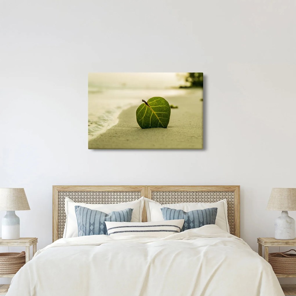 Kép egy levél a homokban (90x60 cm)