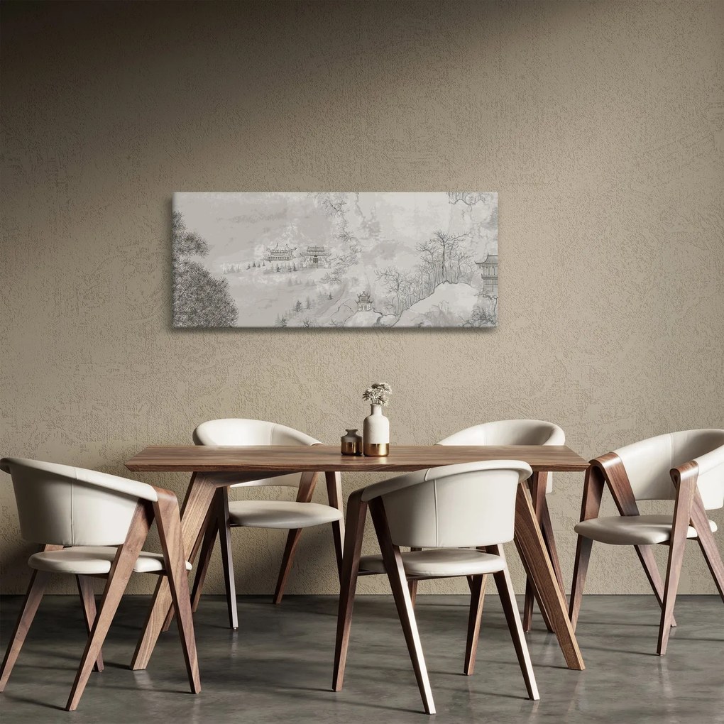 Kép - Kínai táj (120x50 cm)