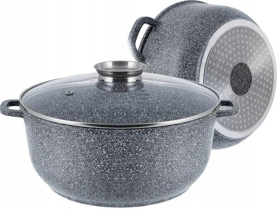 Márvány edény fedővel 13,5L/ 36cm Zilner