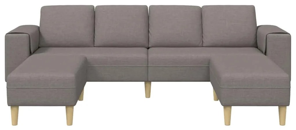 Kanapé Szett 3 pcs Tópszínű szövet