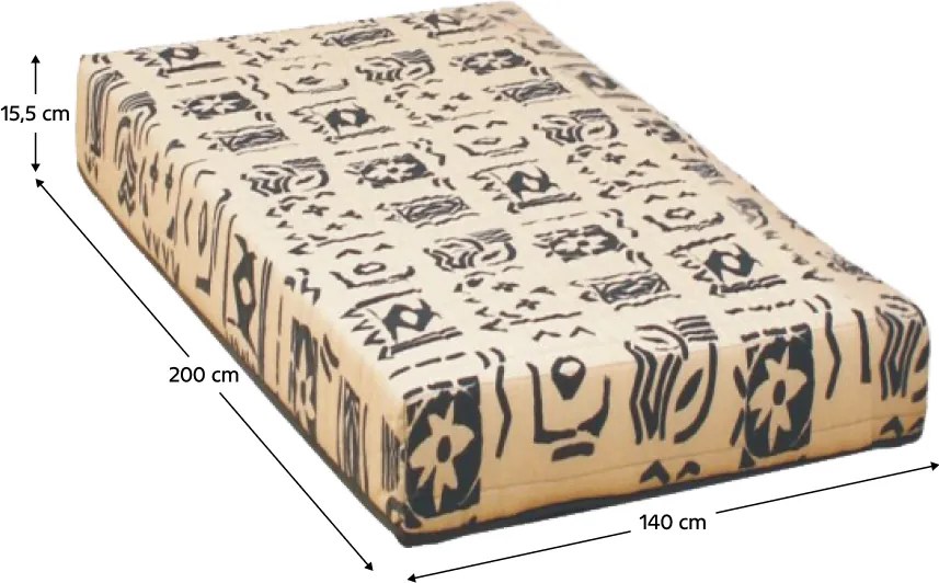 Rugós matrac, 140x200, FUTON ARONA