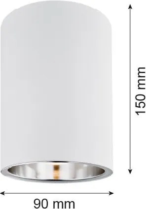 ARGON 475 TYBER Hengeres Mennyezeti Lámpa Fehér E27 IP20