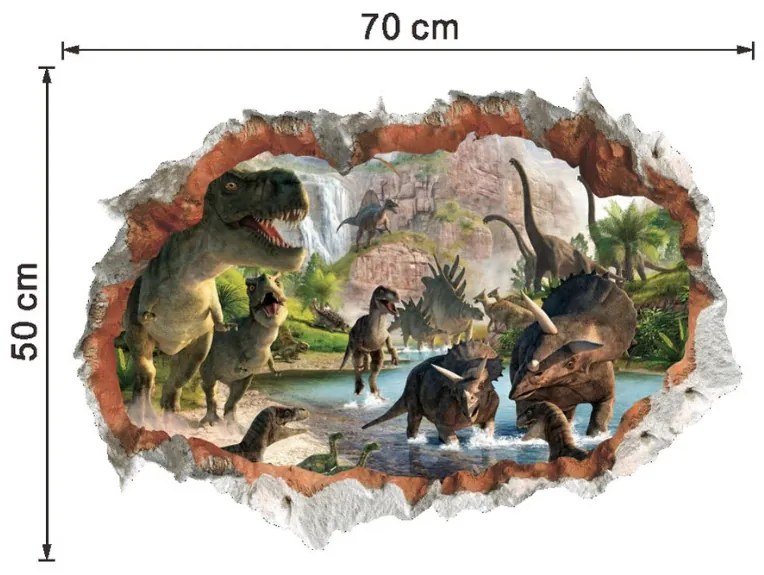 Falmatrica "Dinoszauruszok" 70x50cm