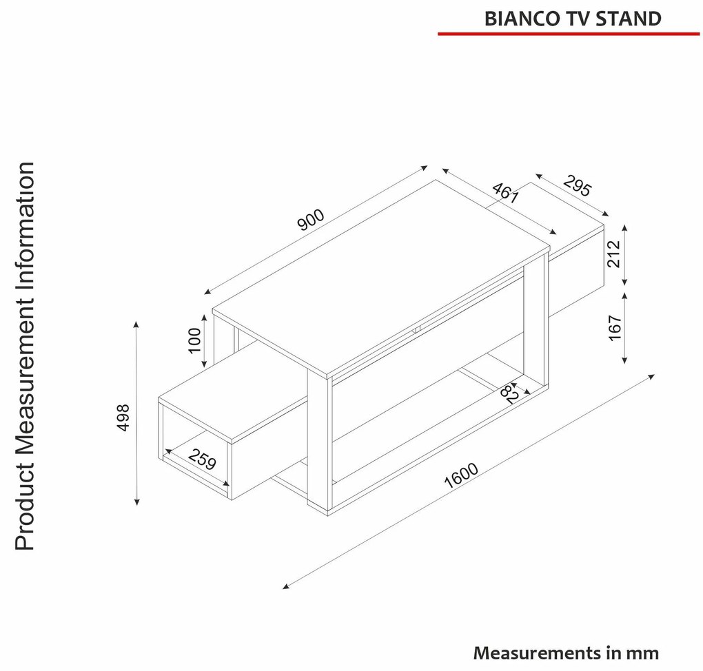 TV asztal/Szekrény Biano (travertin) . 1101426