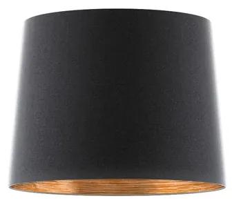 RENDL R11483 ASPRO lámpabúra, függesztett lámpaernyő Polycotton fekete/réz fólia