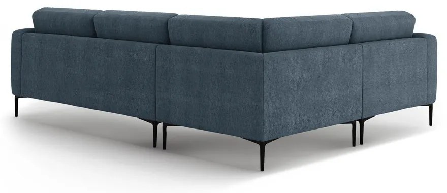 Sötétkék sarokkanapé (bal oldali-L alakú) Bemy – Micadoni