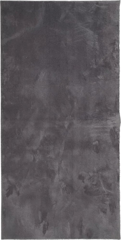 vidaXL HUARTE antracit rövid szálú puha és mosható szőnyeg 100x200 cm