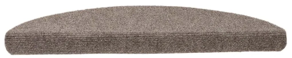5 db krémszínű tűlyukasztott öntapadó lépcsőszőnyeg 56x17x3 cm