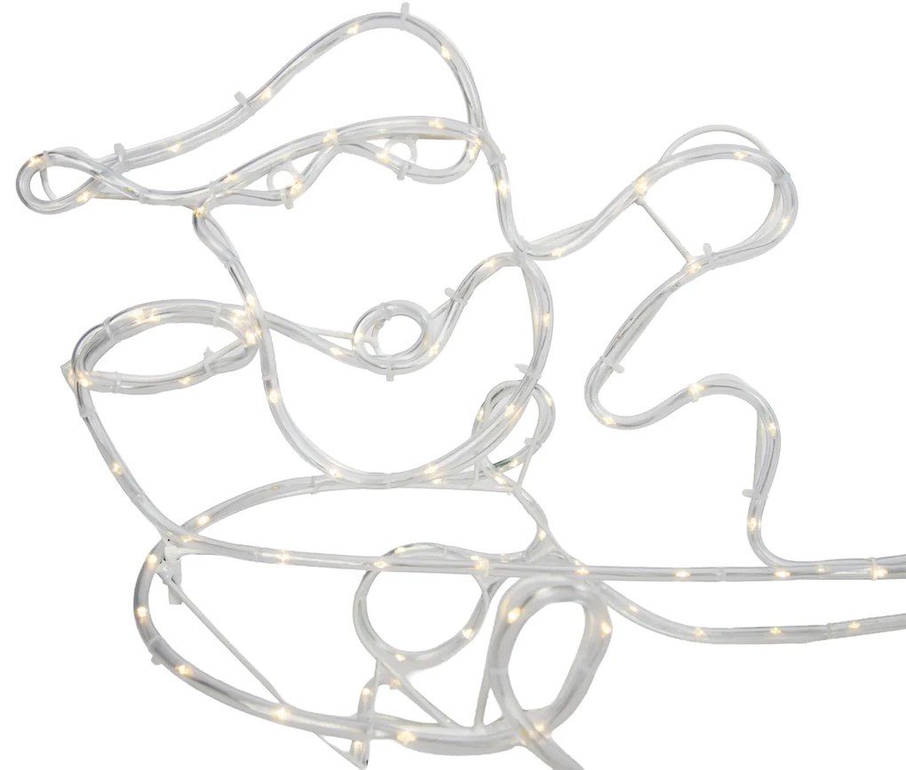 Karácsonyi állólámpa rénszarvassal és szánnal 176 cm LED-del, időzítővel IP44 - Sori