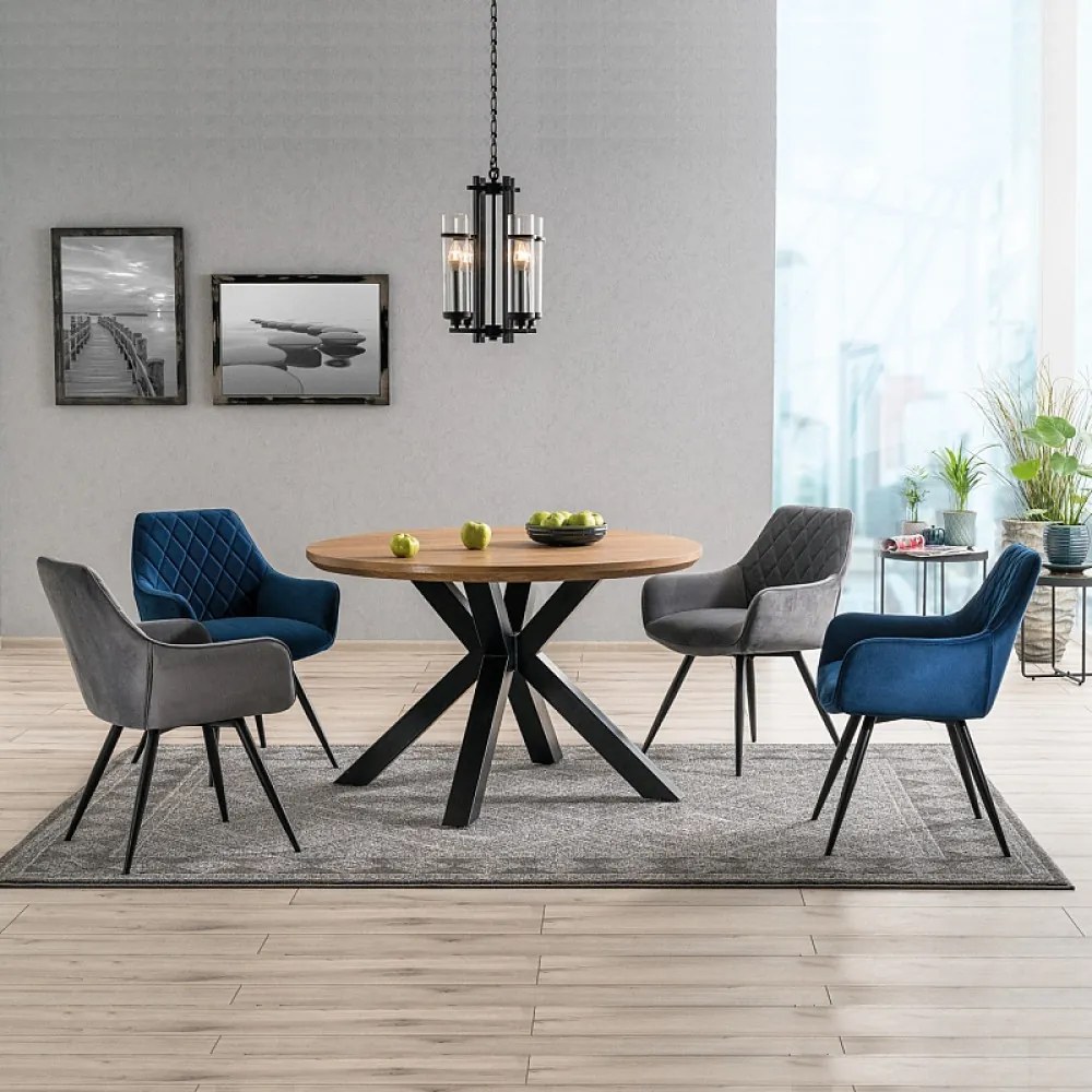 Linea Velvet karosszék szürke