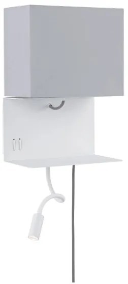 Paulmann 78913 - LED/2,5W + 1xE27/40W Fali lámpa USB-vel MERANI 230V