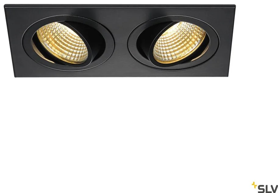 SLV NEW TRIA 1 SET 113890 Beépíthető spotlámpa 2x14W/LED 2700K 1160LM IP20