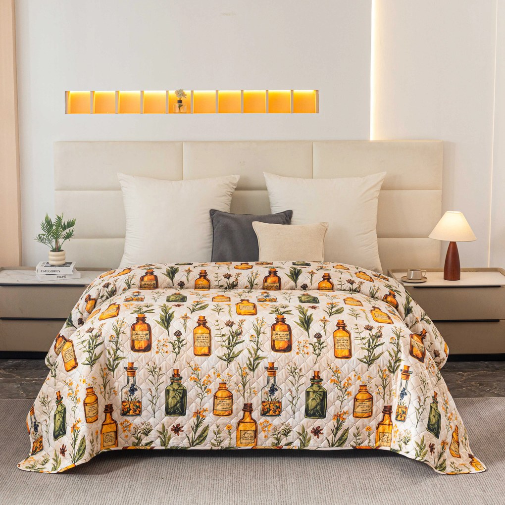 Ágytakaró APOTHECARY, krémszínű Méret: 220 x 240 cm