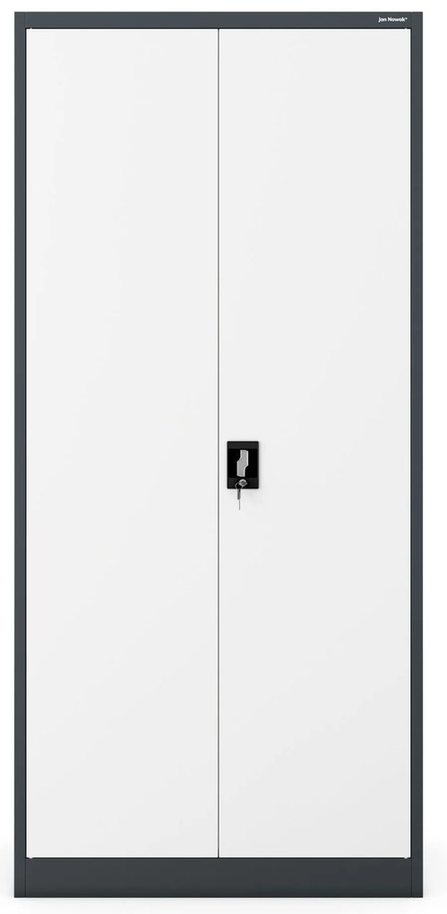 Fém iratszekrény JAN H, 900 x 1950 x 400 mm, antracit-fehér