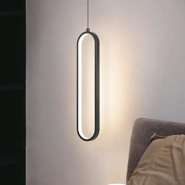 LED Csillár zsinóron LED/13W/230V 3000K fekete