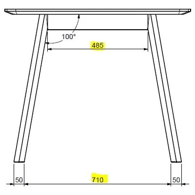 Bővíthető étkezőasztal tölgyfa dekorral 90x150 cm Rho – Unique Furniture