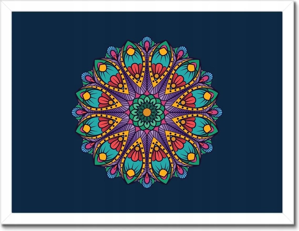 Poszterek keretben 40x30 Mandala Marokkóból Morocco