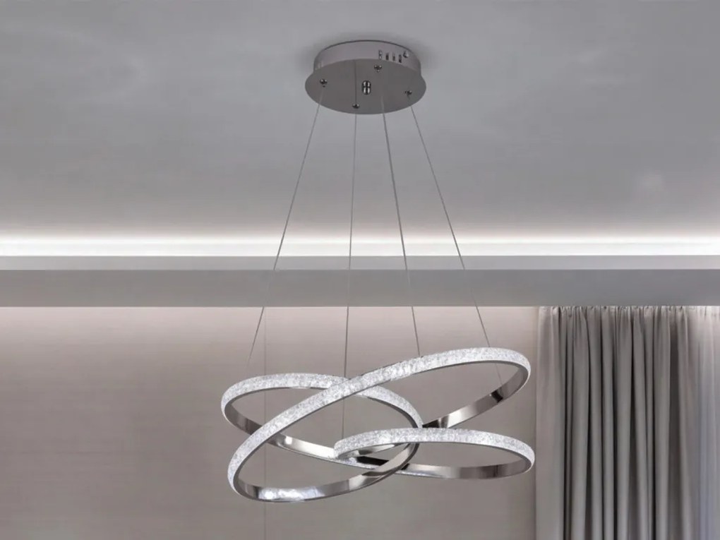 LED függesztett lámpa + távirányító 80 W – J4389/CH