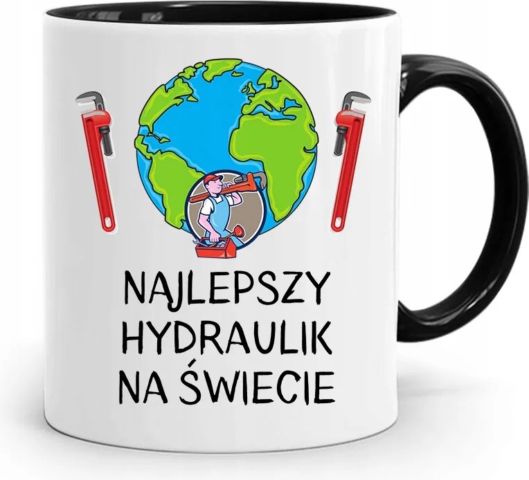 Bögre Fekete Ajándék Vízvezeték Szerelőnek Legjobb nyomott mintával