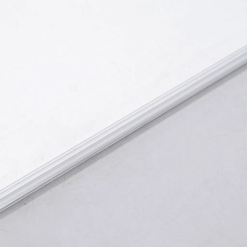 Stuxi Milano Light falsíkra szerelhető Walk-in zuhanyfal, 100x200 cm, 8 mm vastag vízlepergető biztonsági üveggel, két távtartóval