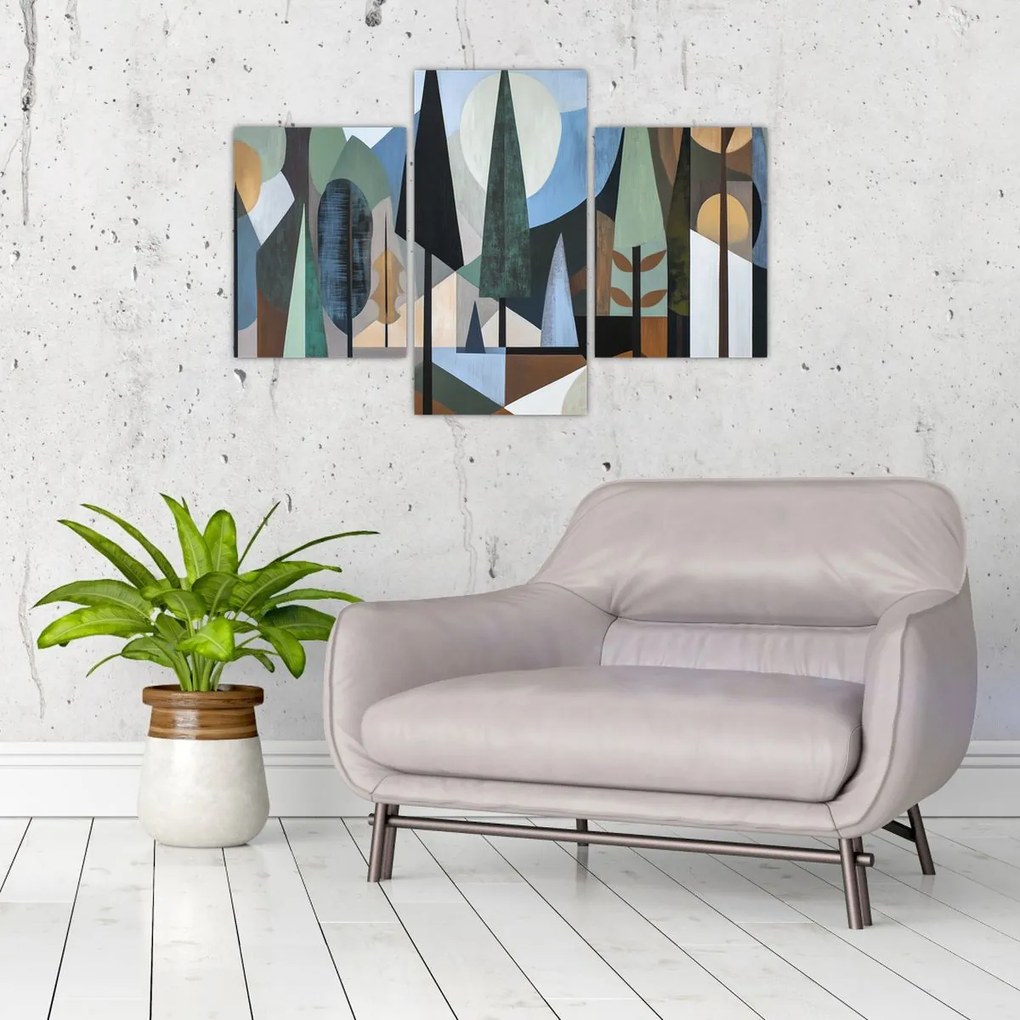 Kép - Természetes geometriai absztrakció II. (90x60 cm)